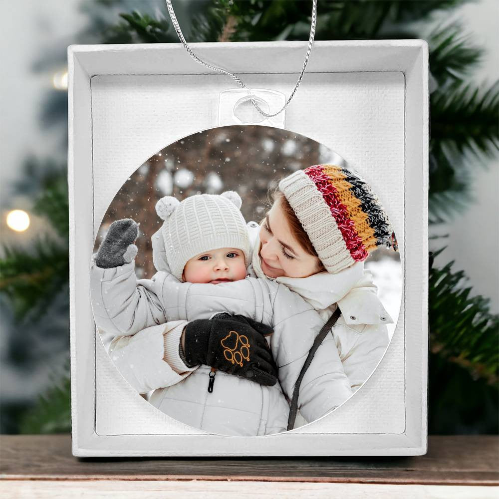 Family Photo Christmas Tree Acrylic Ornament-[Heartfelt Family Gift]