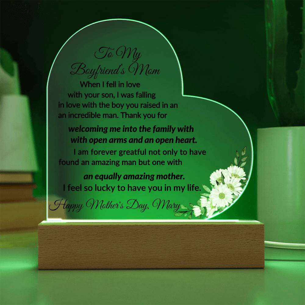Acrylic Heart Plaque-[Heartfelt Family Gift]