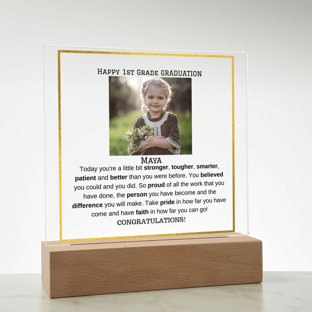 Personalized Photo Plaque - Elementary Middle School Graduation Gift-[Heartfelt Family Gift]