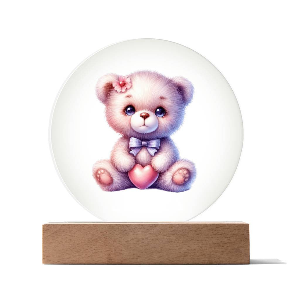 Baby Girl Teddy Bear Night light-[Heartfelt Family Gift]