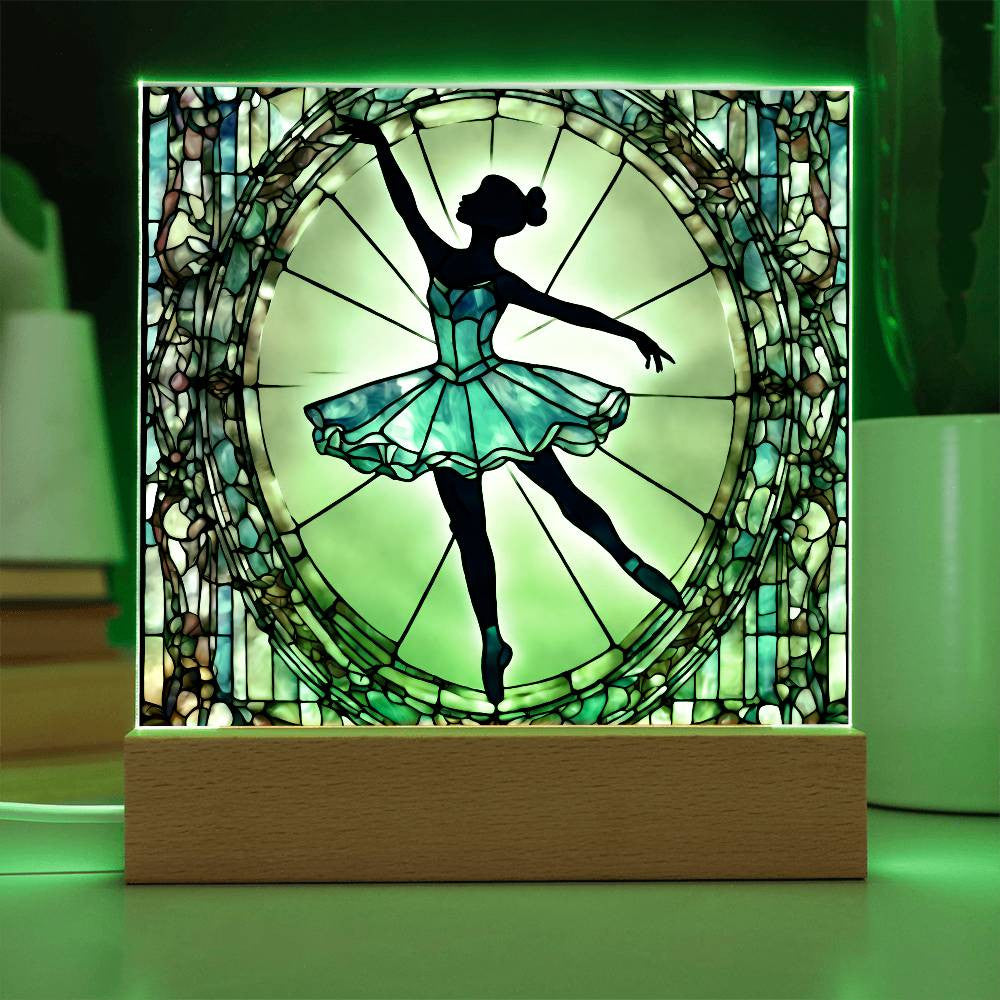 Personalized Ballerina Night Light  Custom LED Dance Room Decor for Girls-[Heartfelt Family Gift]