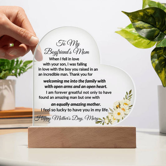 Acrylic Heart Plaque-[Heartfelt Family Gift]