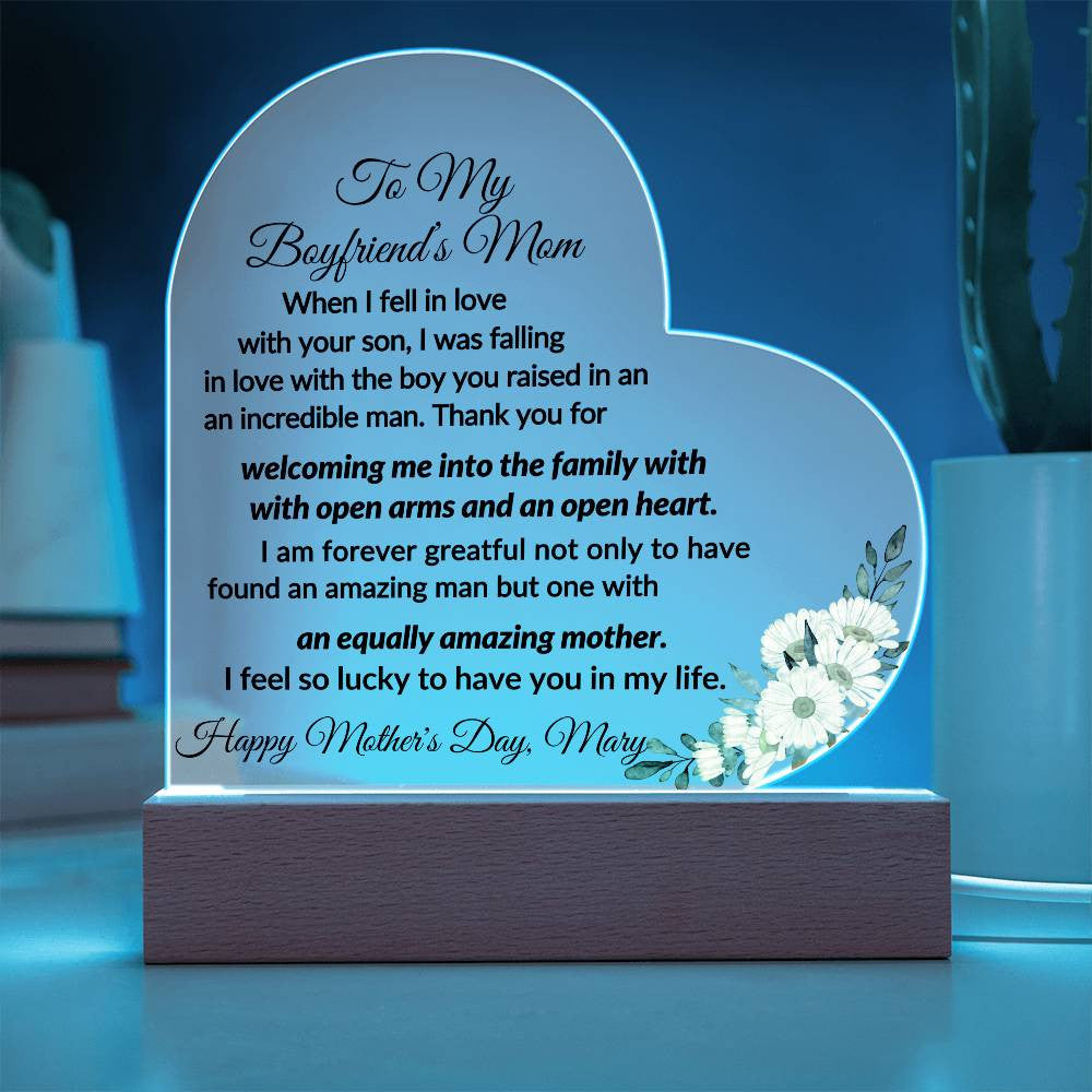 Acrylic Heart Plaque-[Heartfelt Family Gift]