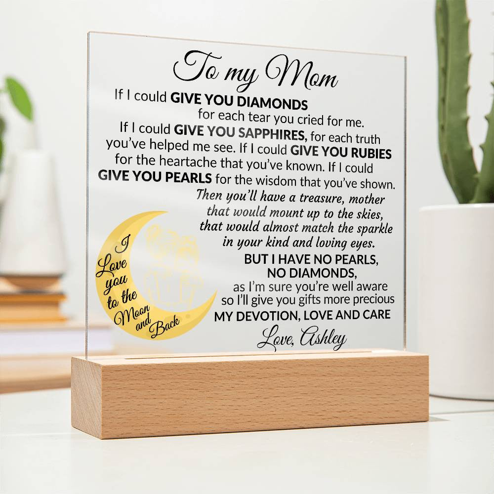 To My Mom Plaque Gift-[Heartfelt Family Gift]