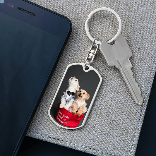 Personalized Pet Photo Keychain - Unique Memorial Gift for Dog Lovers-[Heartfelt Family Gift]