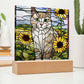 Cat Acrylic Sunflower Plaque - Perfect Gift for Cat Lovers and Home Decor-[Heartfelt Family Gift]