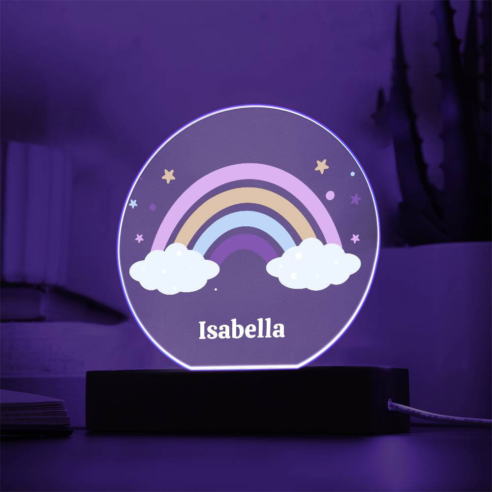 Rainbow Custom Name Night light-[Heartfelt Family Gift]