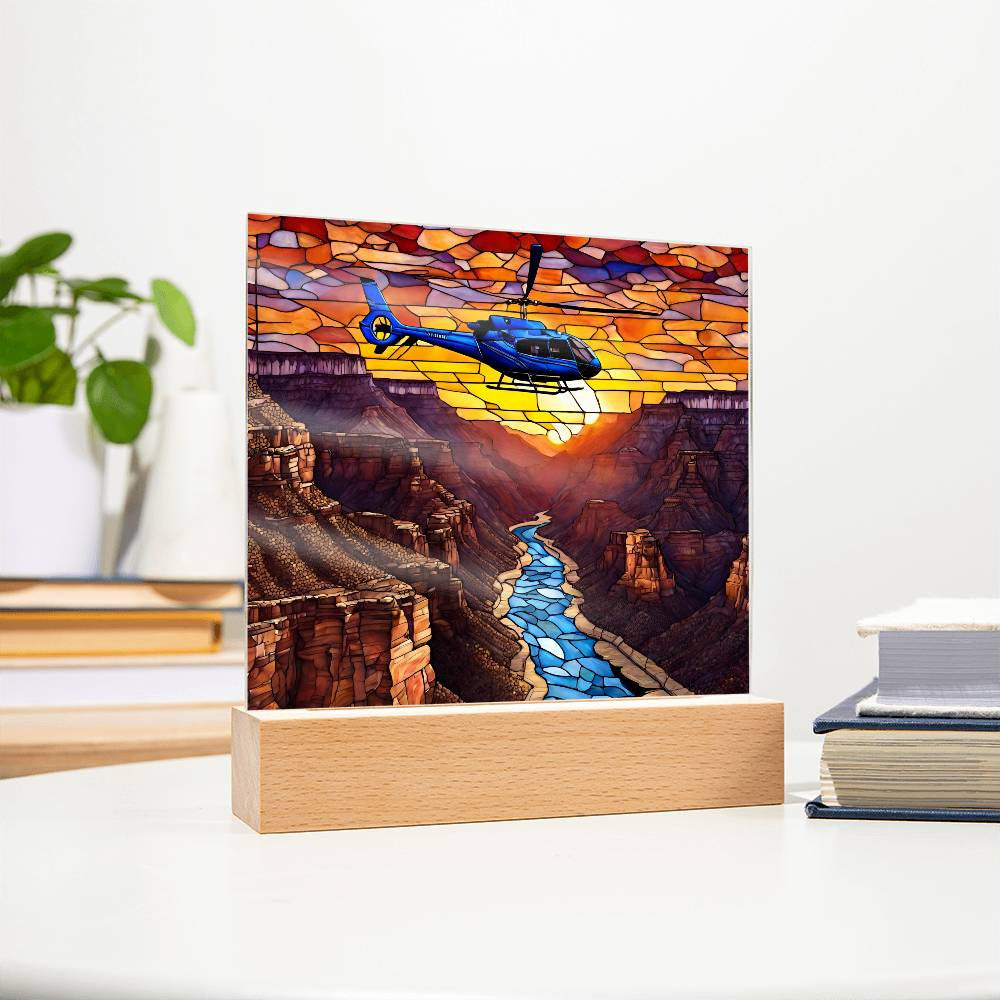 Grand Canyon Acrylic Square Plaque-[Heartfelt Family Gift]