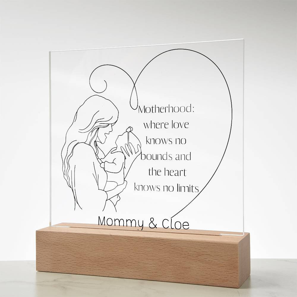 Acrylic Plaque for New Mom, Mother's Day Gift, 1st mothers day, first time mom gift, Mom Acrylic Plaque, 1st time mom,  1st Mothers Day Gifts-[Heartfelt Family Gift]