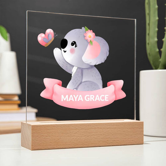 Koala Bear Acrylic Night Light-[Heartfelt Family Gift]