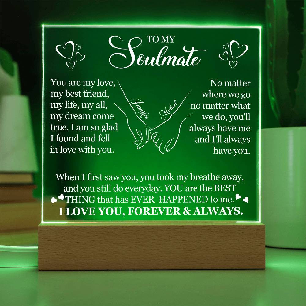 Acrylic Square Plaque-[Heartfelt Family Gift]