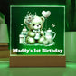 1st Birthday Teddy Bear Sign Night Light-[Heartfelt Family Gift]