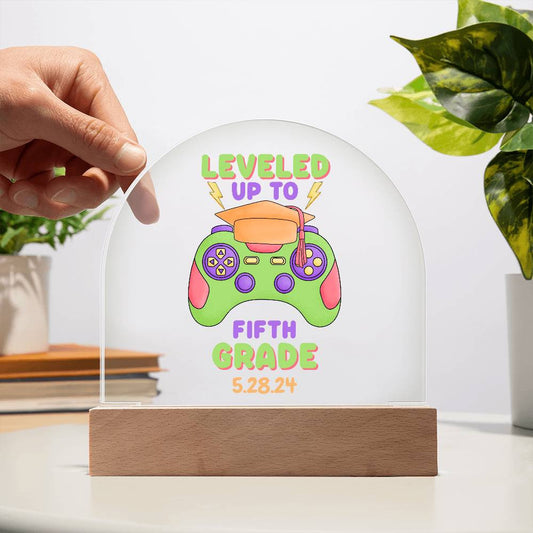 Kindergarten Elementary School Graduation Gift for Last Day of School Acrylic Dome Plaque-[Heartfelt Family Gift]