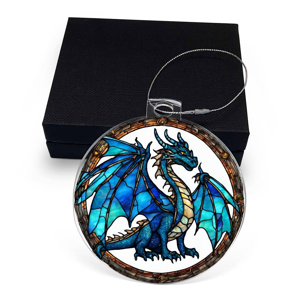 Blue Dragon Acrylic Ornament-[Heartfelt Family Gift]