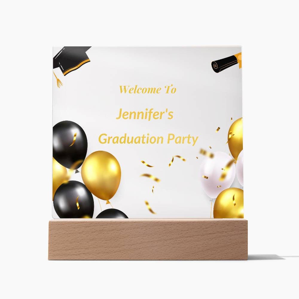 Graduation Party Personalized Acrylic Sign-[Heartfelt Family Gift]
