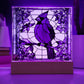 Faux Stained Glass Cardinal Acrylic Plaque Memorial and Remembrance Gift for Loss of Loved One Home Decor for Cardinal Lovers Red Bird-[Heartfelt Family Gift]