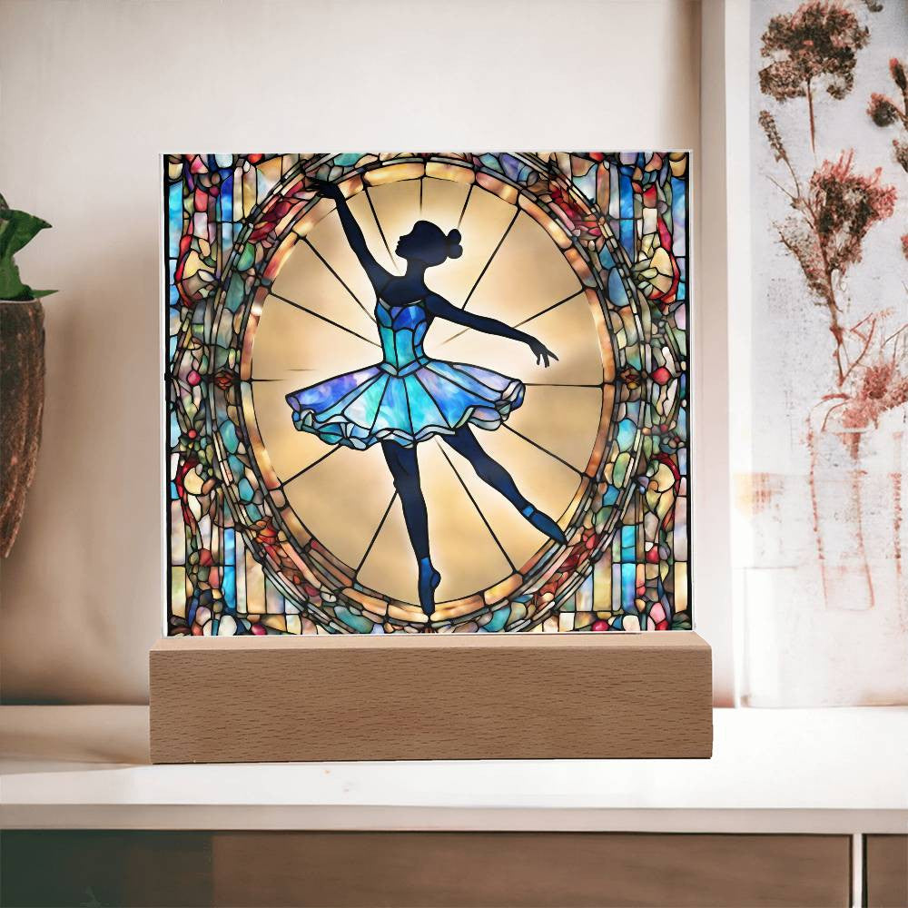 Personalized Ballerina Night Light  Custom LED Dance Room Decor for Girls-[Heartfelt Family Gift]