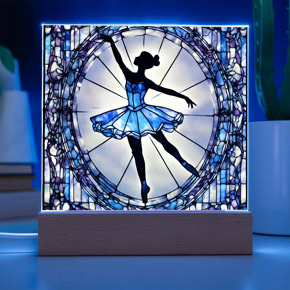 Personalized Ballerina Night Light  Custom LED Dance Room Decor for Girls-[Heartfelt Family Gift]