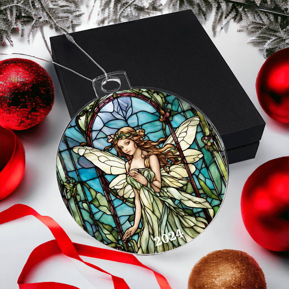 Green fairy Christmas Ornament-[Heartfelt Family Gift]