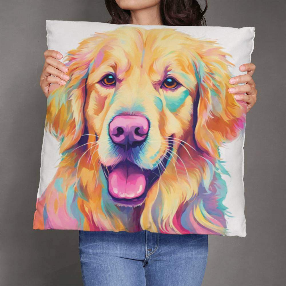 Golden Retriever Throw Pillow in 5 Sizes-[Heartfelt Family Gift]