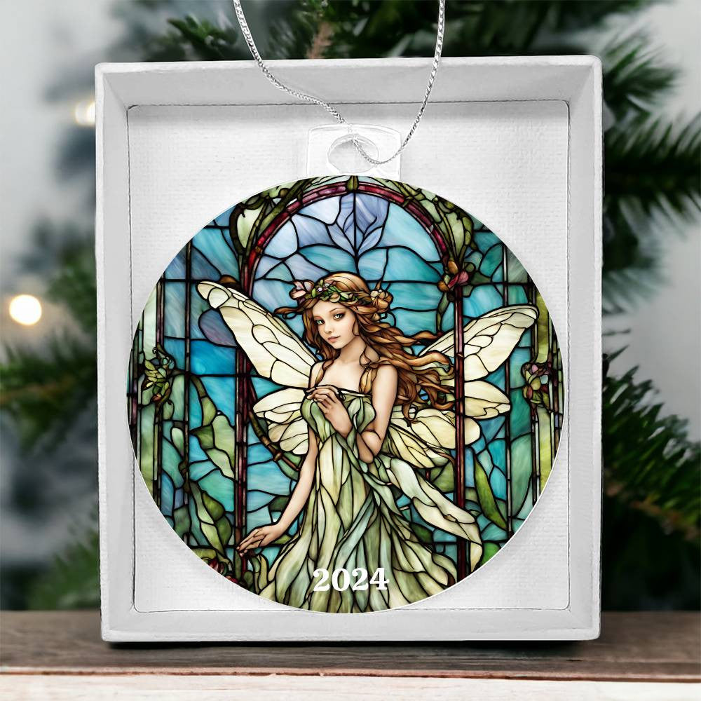 Green fairy Christmas Ornament-[Heartfelt Family Gift]