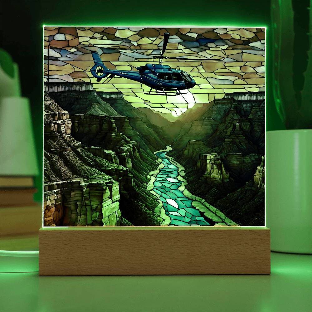 Grand Canyon Acrylic Square Plaque-[Heartfelt Family Gift]