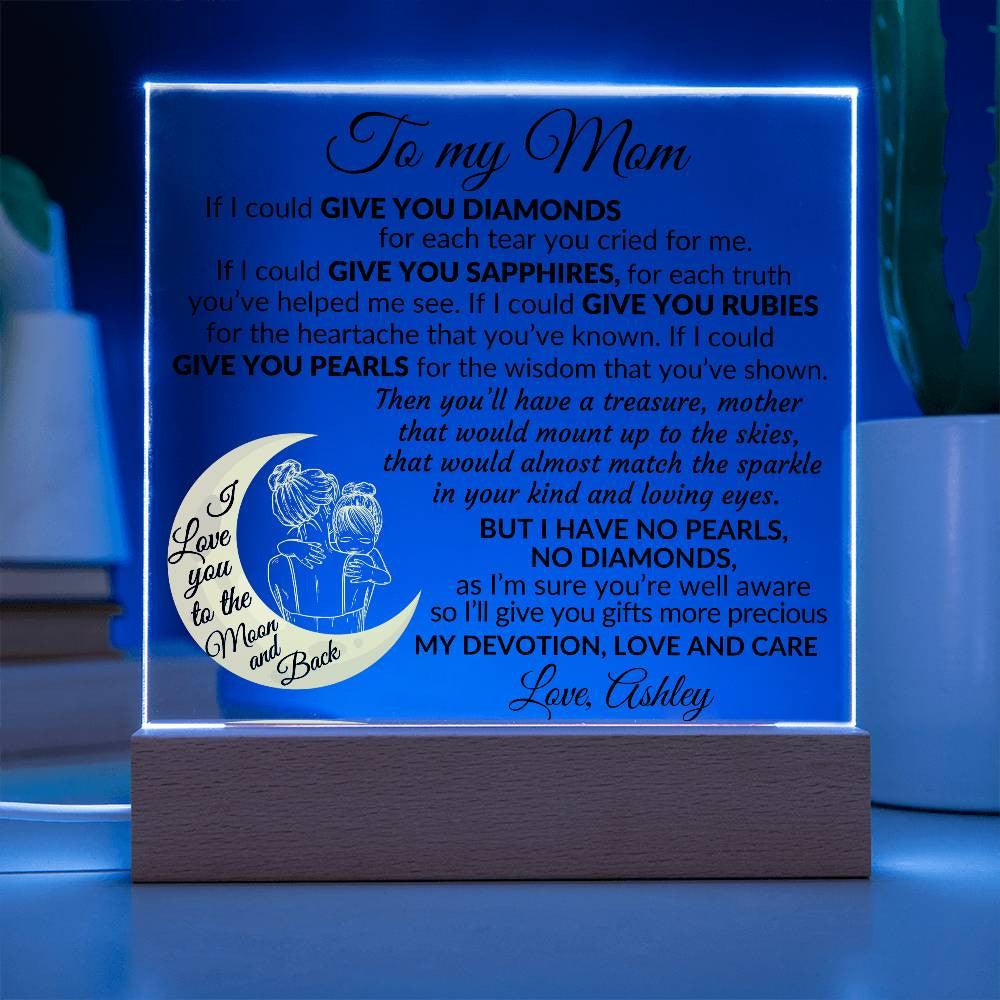 To My Mom Plaque Gift-[Heartfelt Family Gift]
