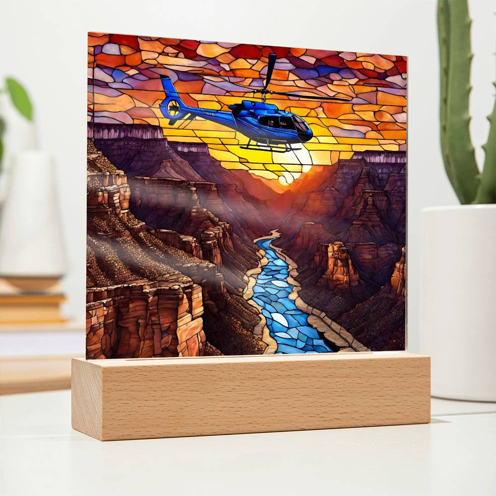Grand Canyon Acrylic Square Plaque-[Heartfelt Family Gift]