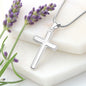 Sister - Distance Never Separates Two Hearts - Engraved Cross Necklace-[Heartfelt Family Gift]