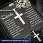 Soulmate Personalized Stainless Steel Cross-[Heartfelt Family Gift]
