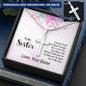 To My Sister -  I Don't Say It Near Enough - Engraved Stainless Steel Cross-[Heartfelt Family Gift]