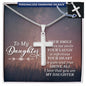 To My Daughter- Smile - Engraved Stainless Steel Cross-[Heartfelt Family Gift]