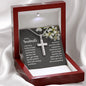 Soulmate Personalized Stainless Steel Cross-[Heartfelt Family Gift]