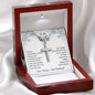 To My Wife - times have been crazy - Engraved Stainless Steel Cross-[Heartfelt Family Gift]