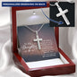 To My Daughter- Smile - Engraved Stainless Steel Cross-[Heartfelt Family Gift]