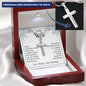 To My Wife - times have been crazy - Engraved Stainless Steel Cross-[Heartfelt Family Gift]