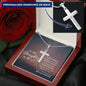To My Daughter- Smile - Engraved Stainless Steel Cross-[Heartfelt Family Gift]