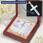 Sister - Distance Never Separates Two Hearts - Engraved Cross Necklace-[Heartfelt Family Gift]