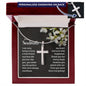 Soulmate Personalized Stainless Steel Cross-[Heartfelt Family Gift]