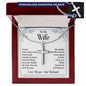 To My Wife - times have been crazy - Engraved Stainless Steel Cross-[Heartfelt Family Gift]