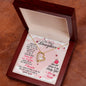 To my Daughter-01 Daughter Forever Love Heart Necklace-[Heartfelt Family Gift]