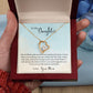 To My Daughter -Learn From Everything -  Forever Love Heart Necklace-[Heartfelt Family Gift]