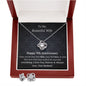9th Anniversary Love Knot Necklace and Earring Set for Wife - Perfect Gift for Her-[Heartfelt Family Gift]