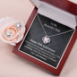 Wife 20th Wedding Anniversary Love Knot Necklace Earring Set-[Heartfelt Family Gift]
