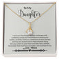 To My Daughter - Strength - Alluring Beauty Necklace-[Heartfelt Family Gift]