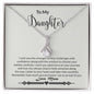 To My Daughter - Strength - Alluring Beauty Necklace-[Heartfelt Family Gift]