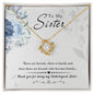Unbiological Sister - Friends Who Become Family - Knot Necklace-[Heartfelt Family Gift]