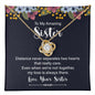 Sister - Distance Never Separates Two Hearts - Love Knot Necklace-[Heartfelt Family Gift]