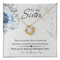 Unbiological Sister - Friends Who Become Family - Knot Necklace-[Heartfelt Family Gift]