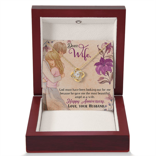 My Angel Anniversary Necklace - Thoughtful Gift for the Wife-[Heartfelt Family Gift]